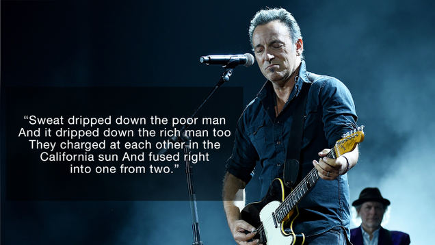 Illustration for article titled 8 Bruce Springsteen Lyrics That Say It All